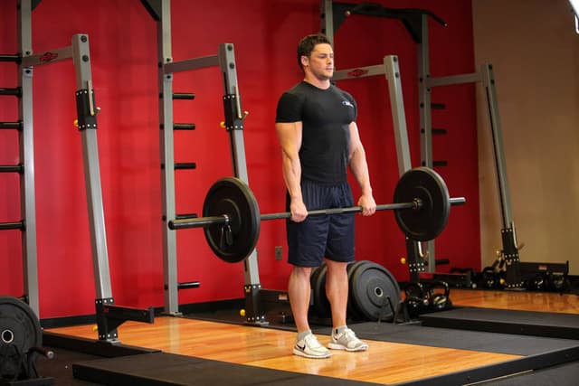 Stiff-Legged Barbell Deadlift - view 2