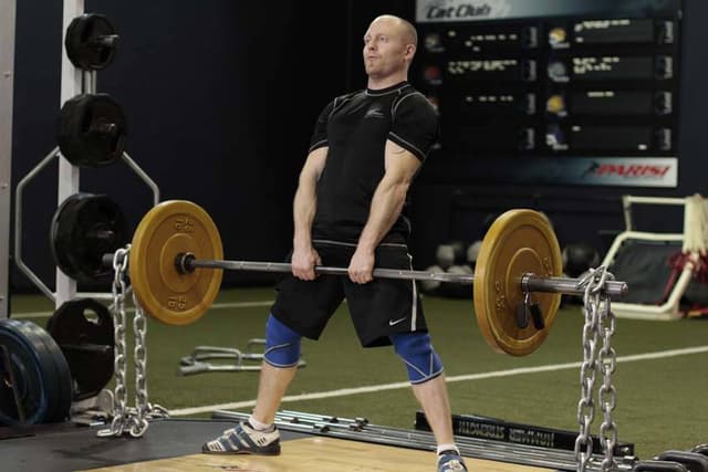 Sumo Deadlift with Chains - view 2