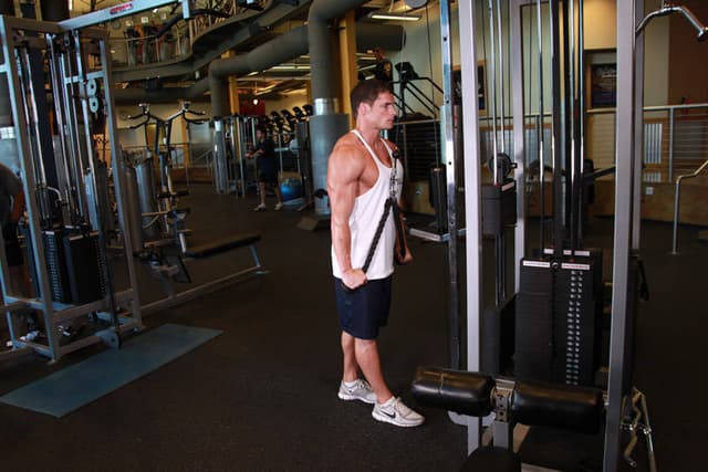 Triceps Pushdown - Rope Attachment - view 2