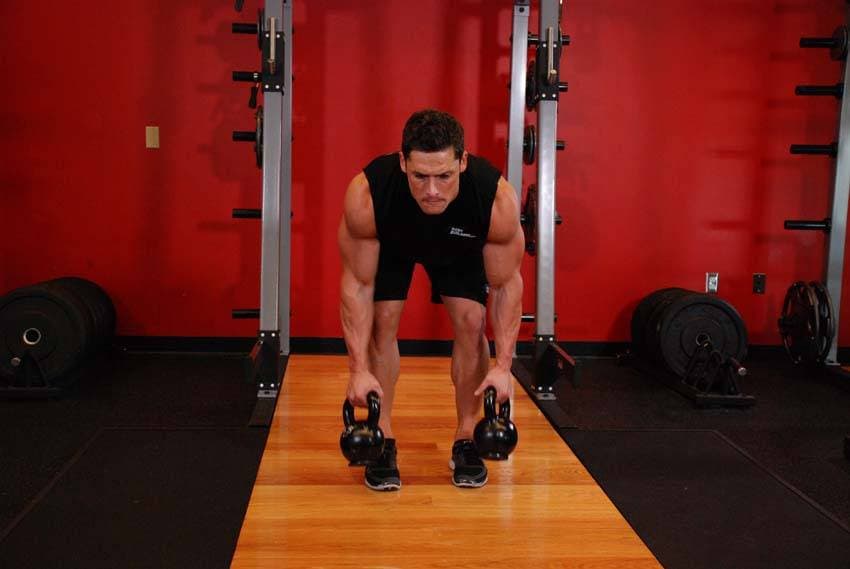 Two-Arm Kettlebell Row