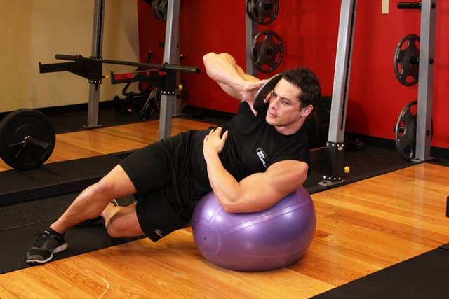 Weighted Ball Side Bend - view 2